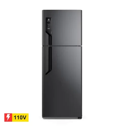 Reembalado: Geladeira Electrolux Frost Free Tf71b Duplex Black Inox Look 480l - 110v