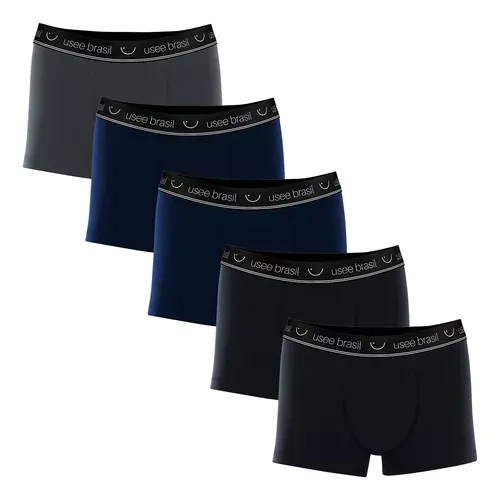 Kit 5 Cuecas Boxer Adulto Tamanho Plus Size Em Algodo Usee
