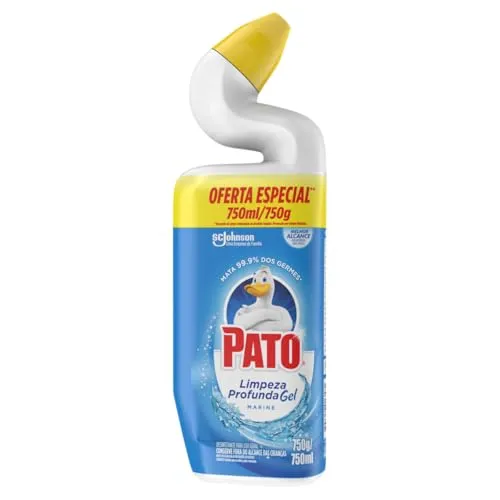 (rec) Pato Limpador Sanitrio Gel, Marine, Limpeza Pesada, Banheiro E Vaso Sanitrio, Pacote Promocional, 750ml