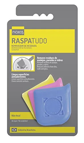 Raspa Tudo Naxos- Esptula Prtica Leve E De Fcil Manuseio, Removedor De Resduos De Panelas, Formas, Travessas, Vidros