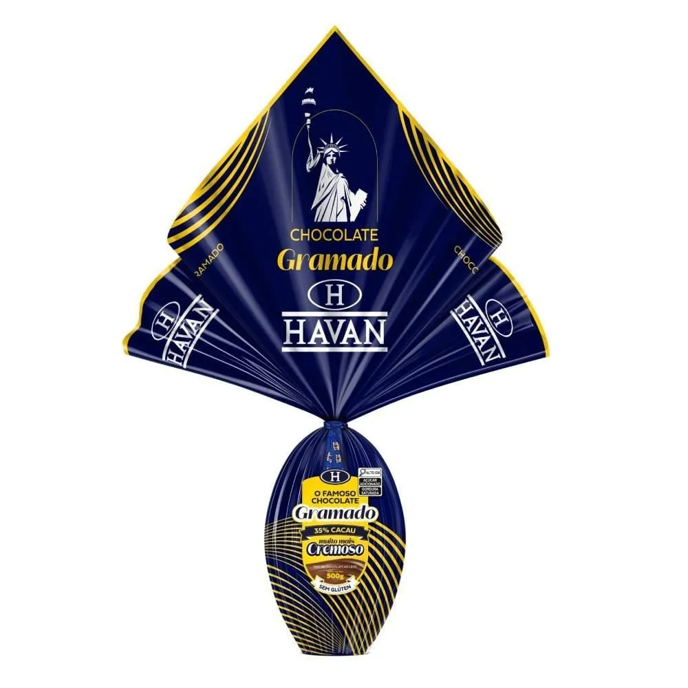 Ovo De Pscoa Chocolate Ao Leite Havan - 500g