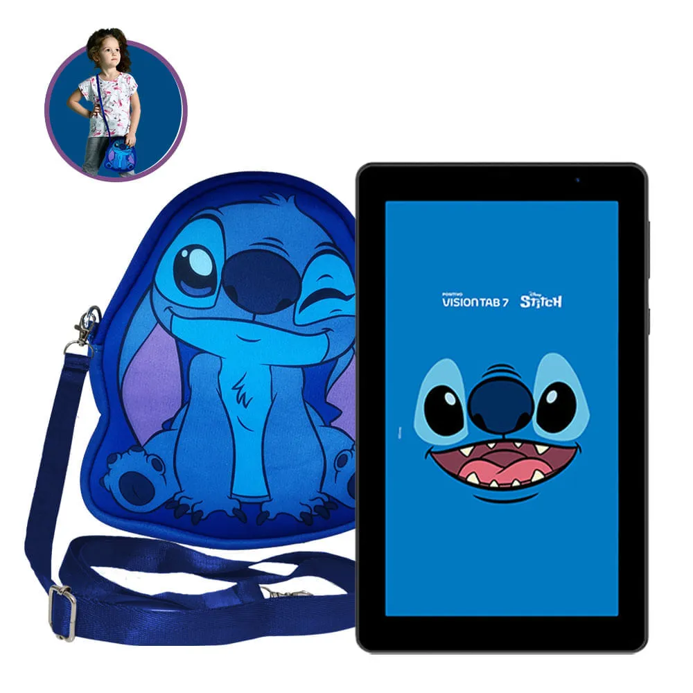 Tablet Positivo Vision Tab 7 Stitch + Capa E Bolsa - Octa-core 3gb Ram 64gb Android 14 Go Wi-fi Tela 7 Ips  Preto