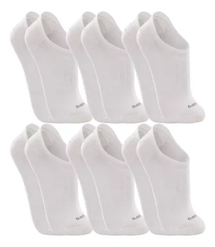 Kit 6 Pares Meias Sapatilha Cano Baixo Soquete Lupo