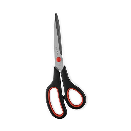 Tesoura Ergonomica Cabo Preto 21cm-blister - 100872