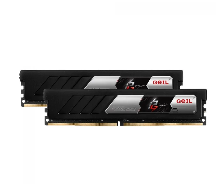 Memria Ddr4 Geil Evo Spear Phantom Gaming (amd), 16gb (2x8gb), 3200mhz, Black, Gasf416gb3200c16bdc