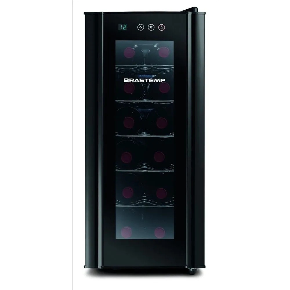 [reembalado] Outlet - Adega Brastemp 12 Garrafas Bzc12be Preto 220v