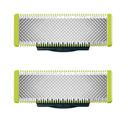 (rec) 2 Lminas De Reposio Originais Philips Oneblade, Para Barbeador E Aparador Eltrico Oneblade