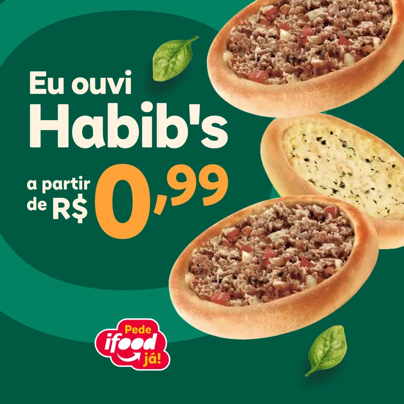Promoco Do Habib's No Ifood! R$099