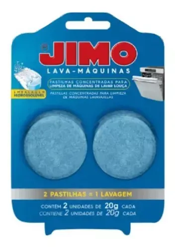 Kit 4 Limpa Mquinas De Lavar Louas Jimo Pastilhas 20g C/2
