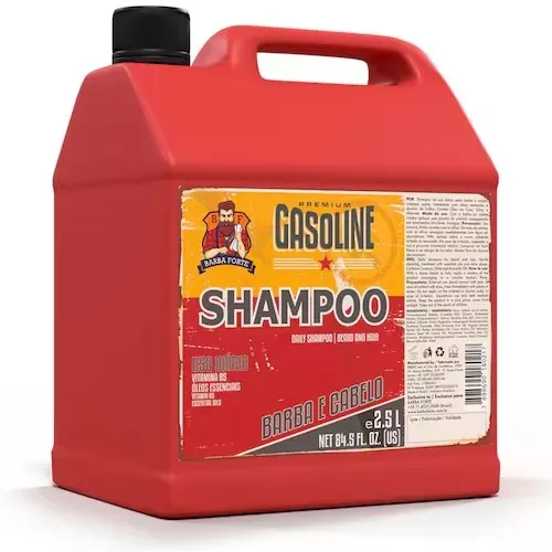 Shampoo Gasoline Premium 2.5 Litros Barbearia Barba E Cabelo Uso Dirio Barba Forte