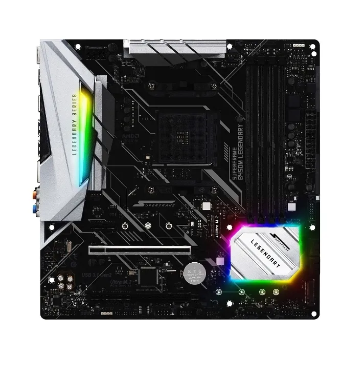 Placa Me Superframe B450m Legendary Series Chipset B450, Amd, Am4, Matx, Ddr4, Sf-b450-ls