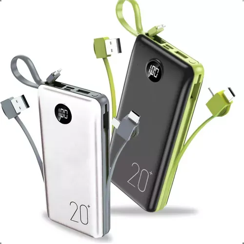 Power Bank 20.000mah Carregador Rpido Com Display Porttil