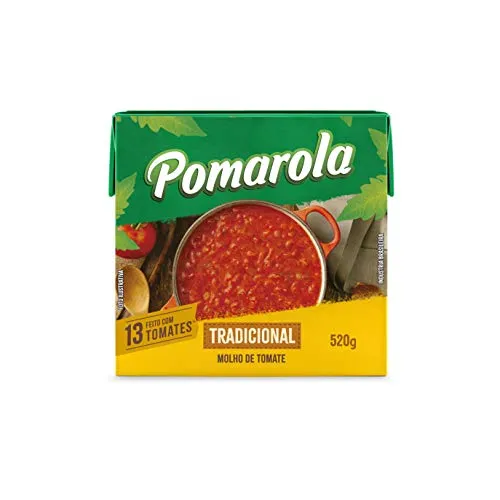 (+por- R$3,95)molho Tomate Pomarola 520g